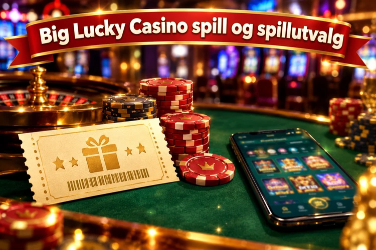 Big Lucky Casino spill og spillutvalg